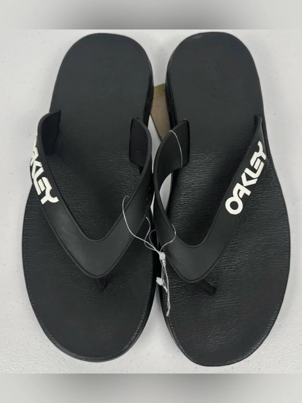 Oakley B1B Men's Flip Flops Size 11 Blackout Black Sandals Thong Slides NWT